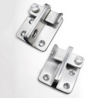 【LZ】 Cabinet Gate Security Door Free Punching Wardrobe Door Bolt Latch Drawer Lock Safety Stainless  Anti-theft  Door Bolts  Hardware