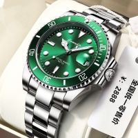 【July hot】 New automatic movement watch green ghost mens phantom waterproof calendar tide luminous sports