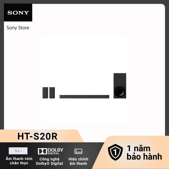 Hệ thống loa thanh Home Cinema 5.1 kênh | Sony HT-S20R