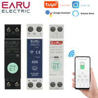 Zigbee WiFi MCB Smart Circuit Breaker Over Current Under Voltage Protection Power Metering 1-63A Wireless Remote Control Switch