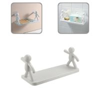 Useful Hanger Rack No Odor PP Storage Shelf Plastic Wall Hanging Flower Shelf for Bathroom Storage Rack