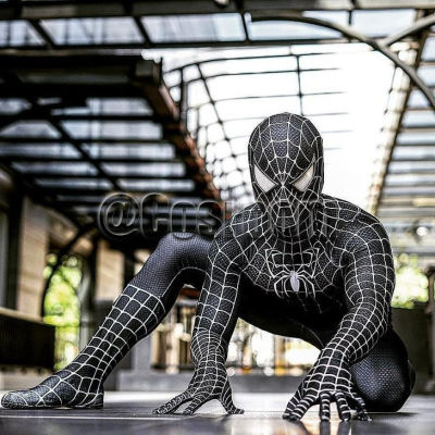 Tobey Maguire Spiderman คอสเพลย์ซูเปอร์ฮีโร่สีดำ/แดง Raimi ชุดเสื้อผ้า Zentai เสื้อผ้าสำหรับผู้ใหญ่ฮาโลวีน/เด็ก