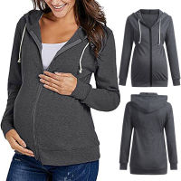 Maternity Clothes for Women Breastfeeding Sweatshirt Casual Long Sleeve Nursing Hoodie Tops Pregnancy Clothes Coats