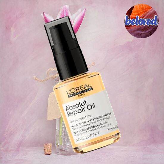 Loreal Absolut Repair Oil 30 ml ออยล์สำหรับผมแห้งเสีย | Lazada.co.th