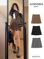 ❏ Khaki pleated skirt womens skirt short skirt spring and autumn summer 2023 new high waist slim jk skirt a-line skirt