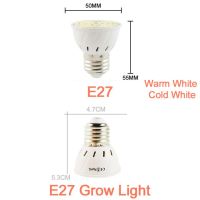 【▼Hot Sales▼】 lan84 โคมไฟ Grow แอลอีดี12V Ac 220V 240V โคมไฟ Led สปอตไลท์ไฟ Led E27 3W 4W 4W โคมไฟเต็มสเปกตรัมหลอดไฟ Led แบบจุด