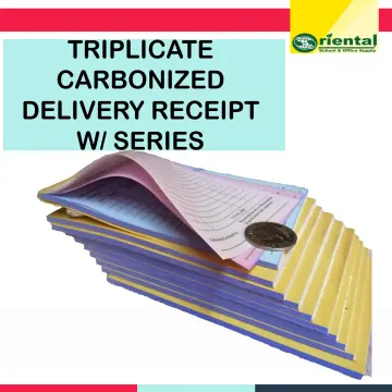 Big DELIVERY RECEIPT（Crosswise）duplicate and triplicate carbon paper