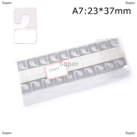 Super 100pcs PVC SLOT HOLE กาวแขวนแท็ก Hook merchandise BOX BAG hanger DISPLAY