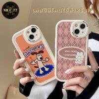 -MLC.77- เคสสกรีนลายการ์ตูนสุนัข-กระต่าย ซิลิโคน TPU นิ่ม สำหรับรุ่น 14/14PRO 14 PROMAX 13/13PRO 13PROMAX 12 11 XS#1015