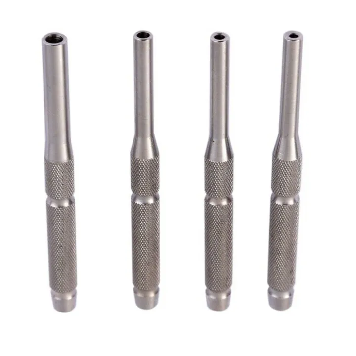 4pcs Roll Pin Removal Set Kit Punch Starter For Gunsmiths, Jewelers
