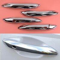 5Pcs/Set Car ABS Chrome Exterior Door Handle Cover Trim Decoration Fit For Hyundai Tucson 2022 2023 Left Hand Drive