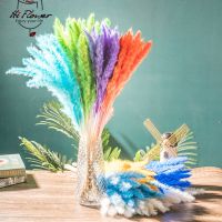 【cw】 30PCS Dried Flowers Pampas Bouquet Boho Garden Artifical Reeds Ornament Wedding Decoration