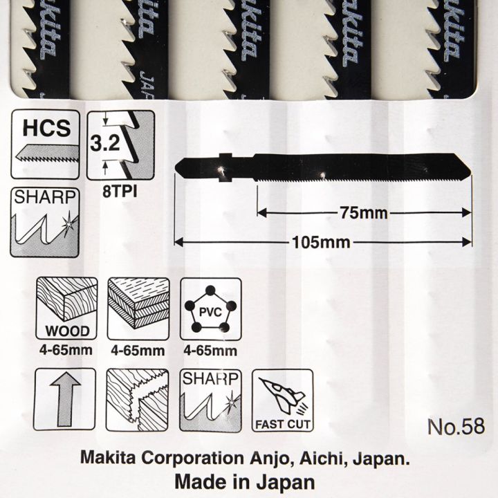 makita-ใบเลื่อยจิ๊กซอตัดไม้ท้ายแหลม-no-58-a-86577-wood-fast-ราคาต่อใบ