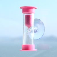 3min Mini Hourglass For Shower Timer/teeth Brushing Timer With Suction Cup Lead-free Time Hourglass Thermometer Clock