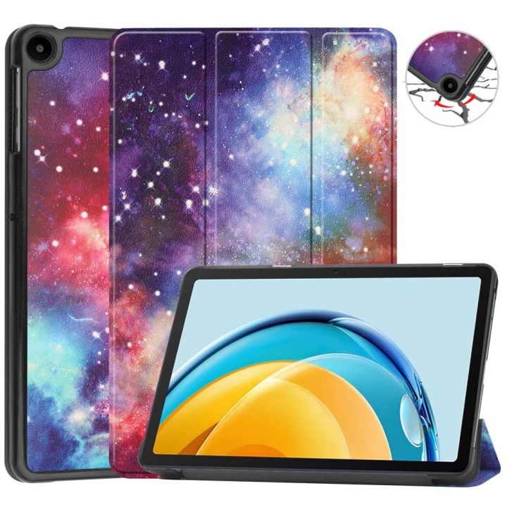 สำหรับ-matepad-pro-2022เคสฝาพับแม่เหล็กตื่นตอนหลับฝาครอบแท็บเล็ตกันกระแทกพับได้-st-ฮาร์ดกระเป๋าหนัง-pu