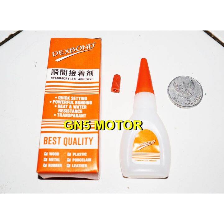 LEM DEXBOND CYANOACRYLATE ADHESIVE 15 GRAM UNTUK KAYU PLASTIK KARET