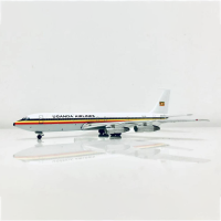 1:400ขนาดเครื่องบิน B707-300 5X-UAL ยูกันดาสายการบินรุ่นของเล่น D iecast โลหะอัลลอยเครื่องบินเครื่องบินของเล่นสำหรับคอลเลกชัน