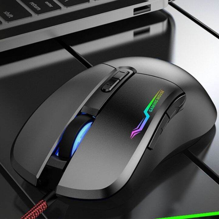 rgb-เมาส์สำหรับเล่นเกม-usb-สาย3200จุดต่อนิ้วเหมาะกับการทำงาน-gamer-o-ptical-m-ouse-ที่มี-light-up-led-สำหรับแล็ปท็อปพีซีคอมพิวเตอร์เมาส์