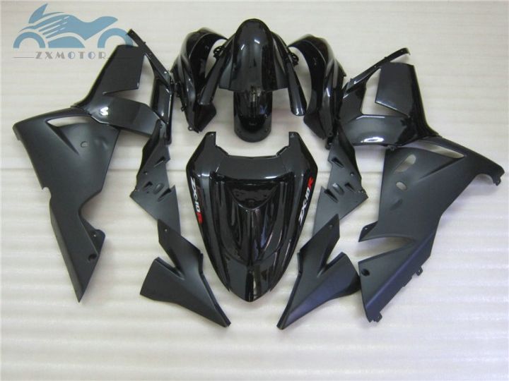 ชุดโครงสร้างรถจักรยานยนต์ของคุณออกแบบมาสำหรับ-kawasaki-ninja-zx-10r-2004-2005-abs-หลังการขายแฟริ่ง-bk21-04-05-zx10r-สีดำเต็มตัว