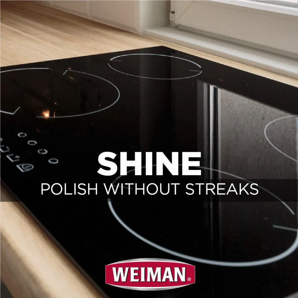 Weiman Cooktop Cleaner Kit - Cook Top Cleaner And Polish, 20 Ounce