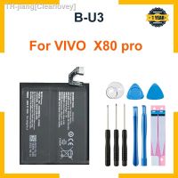 B-U3 Battery For VIVO X80 Pro Repair Part Original Capacity Phone Batteries Bateria new brend Clearlovey