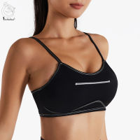 YuShuhua Suspenders Beautiful back Female Yoga Bra Top Sports Underwear Gym Push ups Workout Tops For Fitness Sportswear Bras