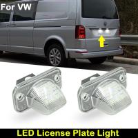 สำหรับ VW T4 Transporter Syncro Campmob Passat ลูกอม Jetta Touran รถด้านหลังสีขาว LED ป้ายทะเบียนไฟหมายเลขทะเบียนโคมไฟ