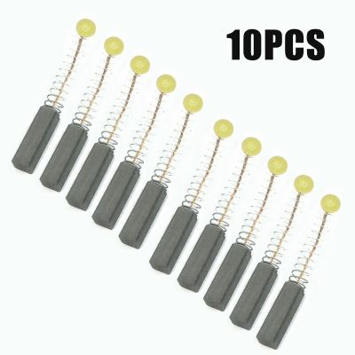 10pcs Carbon Brush For Electric Motors Tools Drill Electric Grinder Replacement Brush Graphite Copper Spare Parts Power Tool Rotary Tool Parts Accesso