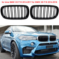 สำหรับ BMW F15กระจังหน้าเปลี่ยนไตย่างกลอสสีดำสำหรับ BMW X6 F16 2014-2018