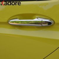 For Honda FIT JAZZ 2014 2015 Chrome Side Door Handle Catch Cover Trim ABS Chrome Car Exterior Essories 8Pcs