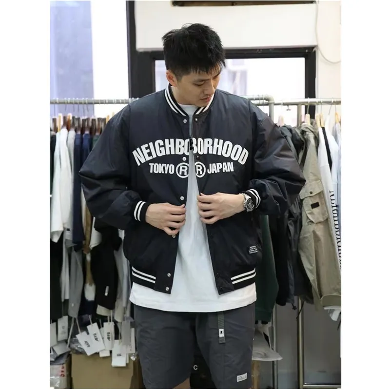 Letters NEIGHBORHOOD BB.JK.NY NBHD Baseball Men's Women's Jacket