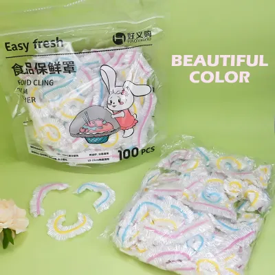 2023 New Color Food Grade Plastic Wrap Cover Disposable Fresh-Keeping Cover Plastic Bag Elastic Mouth Plastic Wrap Wholesale