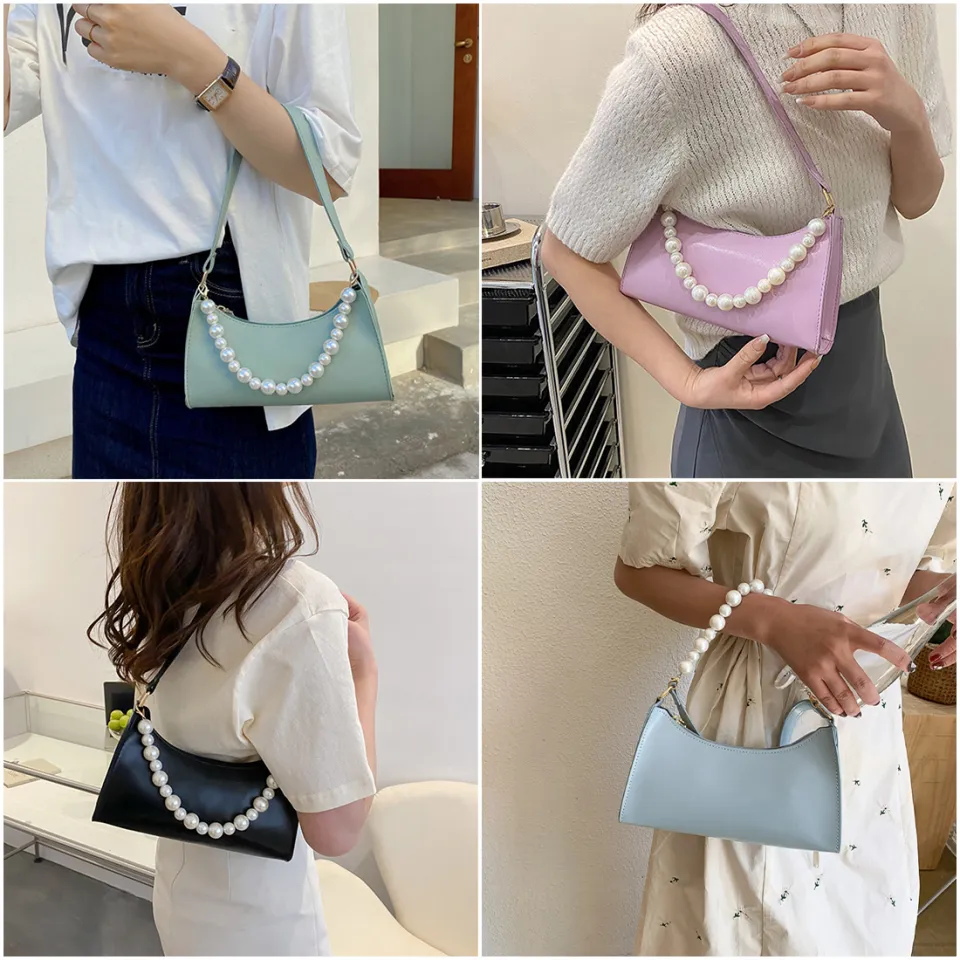 1pc Solid Color Women's Pu Leather Crossbody Bag