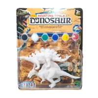 DINOSAUR PAINTING TOOLS ไดโนเสาร์ระบายสี มีไดโนเสาร์ให้ระบายถึง 2 ตัว และยังมีสีให้ระบายถึง 6 สี สามารถผสมสีได้