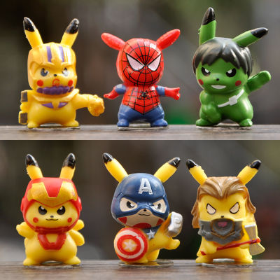 ใหม่6ชิ้นเซ็ต TAKARA TOMY โปเกมอนอะนิเมะรูปการ์ตูนภาพยนตร์มินิของเล่นตุ๊กตา Pikachu คอสเพลย์สัตว์เลี้ยงรุ่นเด็กวันเกิด C Ristm ของขวัญ