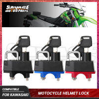 รถจักรยานยนต์ล็อคหมวกกันน็อคสำหรับ KAWASAKI KLX140 Lg KLX250 Ssf KLX 150L 300SM 450R Off-Road Anti-Theft ล็อค Latches Key กุญแจ