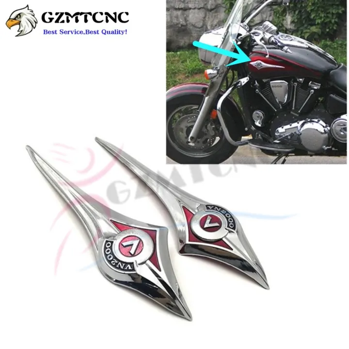 Motorcycle 3d Gas Tank Cover Sticker Emblem Badge Fuel For Kawasaki Vulcan Classic Vn2000 Vn