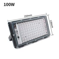 50W 100W สปอตไลท์รังสีอัลตราไวโอเลต Ip65กลางแจ้งกันน้ำสีดำแสงยูวีไฟ Led ในปาร์ตี้สปอตไลท์ Ac110v 220V สำหรับบาร์สวนดิสโก้