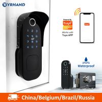 wifi gate remote control tuya smart door lock fingerprint security rfid door lock serratura elettronica