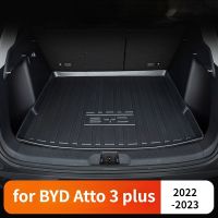 ถาดรองที่รองเท้าสำหรับ BYD Atto 3หยวนบวก2021 ~ 2023แผ่นถาดรองสัมภาระฝาหน้าฝาหลังกระโปรงรถพรมกันน้ำที่ป้องกันโคลน