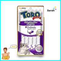 ขนมแมวเลีย TORO PLUS WHITE MEAT TUNA WITH SCALLOP แพ็ก 5 ชิ้นLICKABLE CAT TREAT TORO PLUS WHITE MEAT TUNA WITH SCALLOP 5PCS **ของแท้100%**