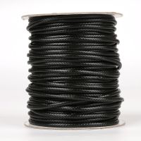 5/10 Meters Black 2.5/3/3.5/4/5mm Waxed Leather Cord Thread Wax Beading Wire Cord Strap Necklace Bracelet DIY Jewelry Findings