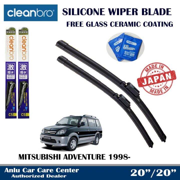 CLEANBRO Silicone Wiper Blade Set For MITSUBISHI ADVENTURE 1998 (20