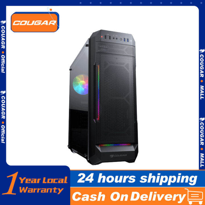 【COUGAR】MX331 Mesh-G Powerful Airflow with Stunning ARGB Mid-Tower with ...