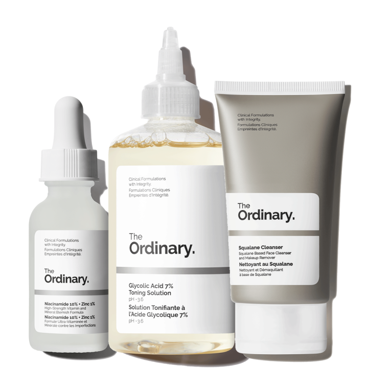 THE ORDINARY NIACINAMIDE + GLYCOLIC ACID + SQUALANE TRIO | Lazada PH