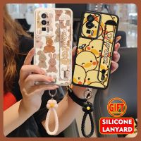 trend cartoon Phone Case For Redmi K60/K60 Pro lovely Back Cover Wrist strap Anti drop airbag originality top grade