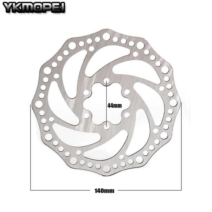ข้อเสนอพิเศษใหม่140มม-6-จานเบรกโรเตอร์กลอนประตูสแตนเลสสตีลสำหรับถนนภูเขาจักรยานครุยเซอร์-suku-cadang-sepeda-mtb