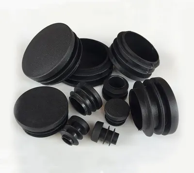 Insert Plugs 12mm-76mm Black Plastic Round Caps Inner Plug Protection Gasket Dust Seal End Cover Caps For Pipe Bolt Furniture