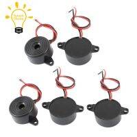 『★』5 Pcs DC 3-24V 85dB Sound Electronic Buzzer Alarm Black 23 x 12mm