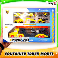 CONTAINER TRUCK Model ชุดของเล่นรถแบกรถ รถคอนเทนเนอร์ของเล่น รถขนส่งของเล่น พร้อมรถอีก6คัน TRUCK PLAY SET 6PCS มี มอก.